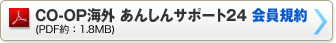 CO-OP海外 あんしんサポート24　4つの特長